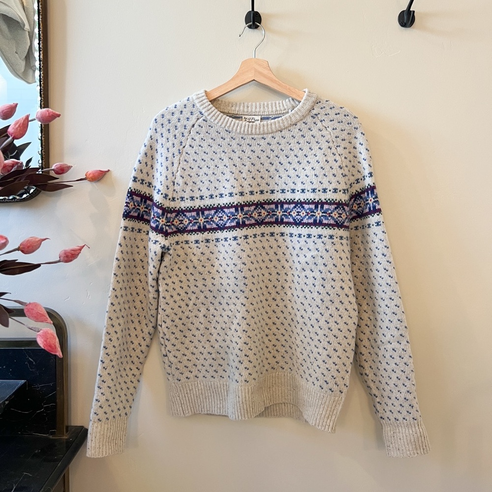 J. Crew Merino Wool Fair Isle Sweater size Sml